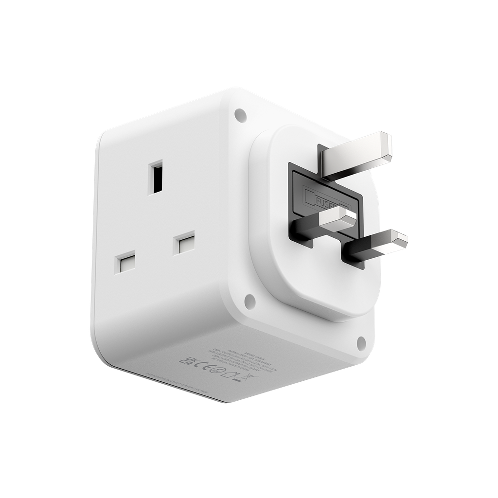 MOMAX ONEPLUG 3 OUTLET CUBE EXTENSION SOCKET WITH USB