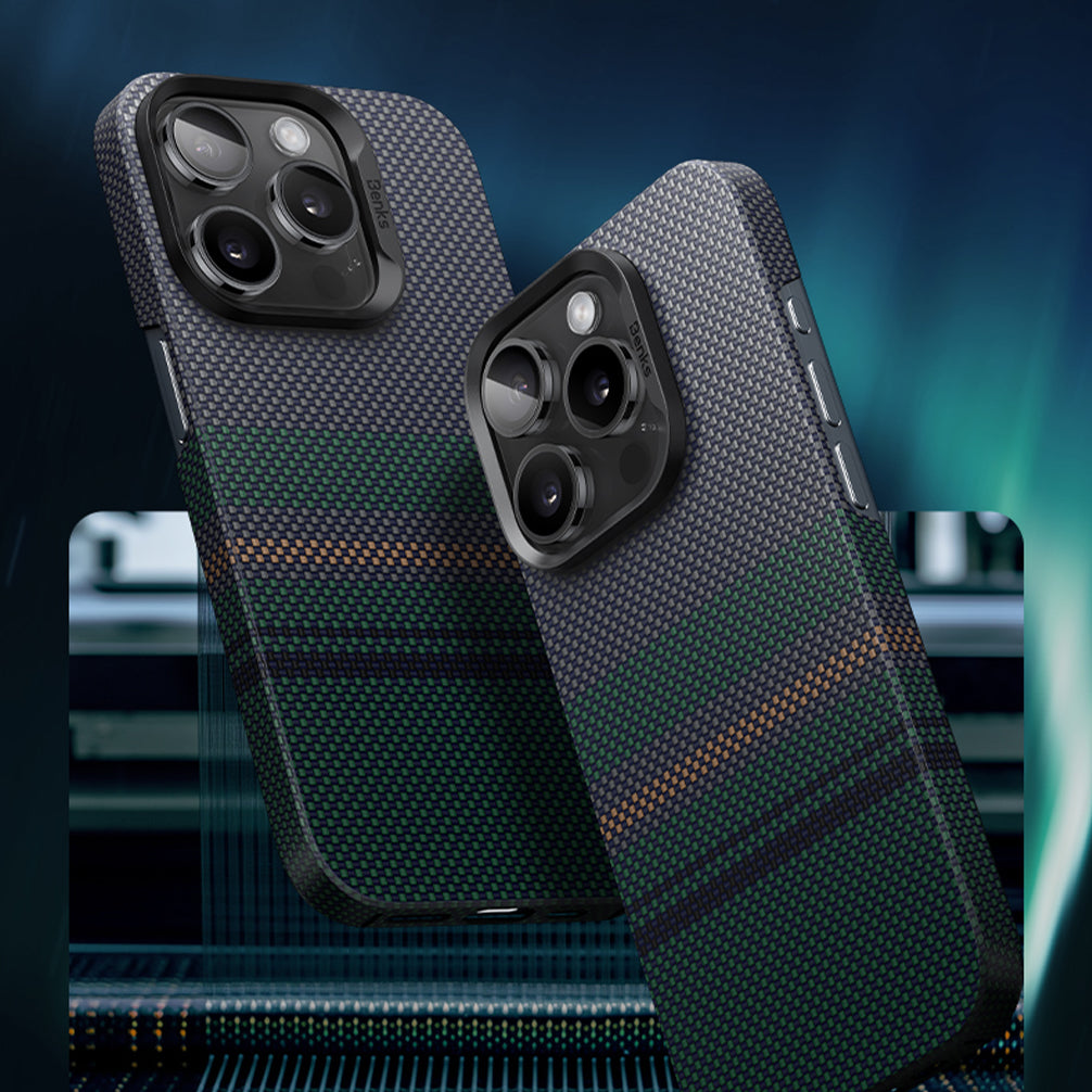 Benks Aurora ArmorAir Case built with Kevlar® for iPhone 15 Series