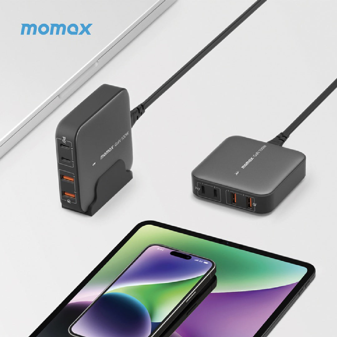 MOMAX ONEPLUG 100W 4 PORT GAN DESKTOP CHARGER
