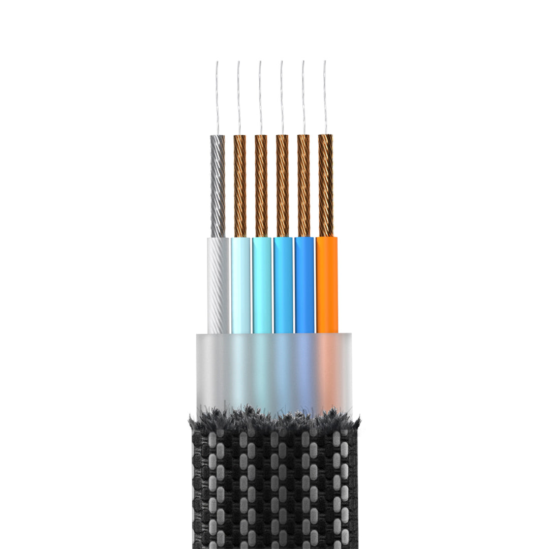 Rolling Square InCharge X 100W 6 in 1 Charging Cable 0.25ft