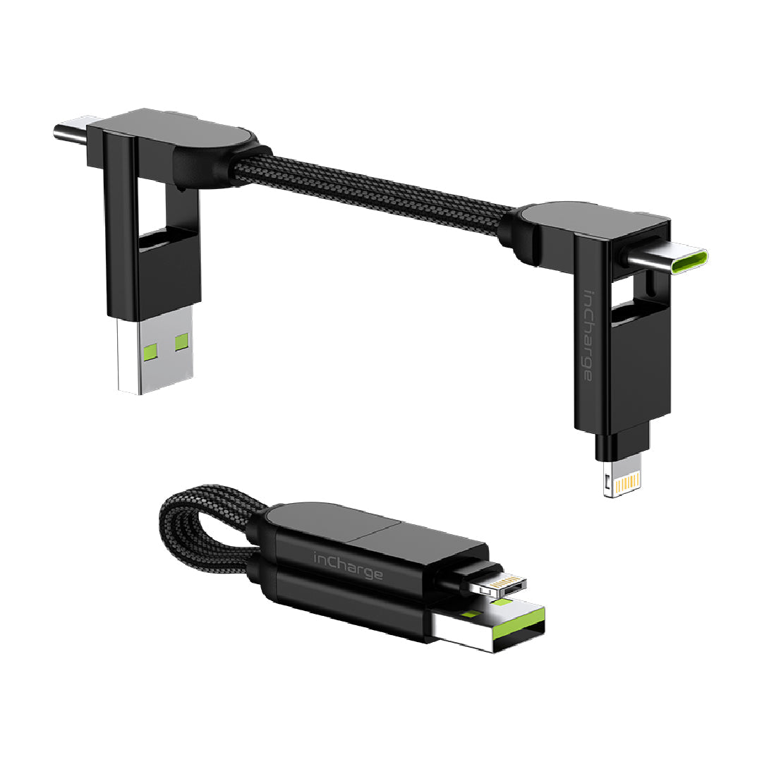 Rolling Square InCharge X 100W 6 in 1 Charging Cable 0.25ft