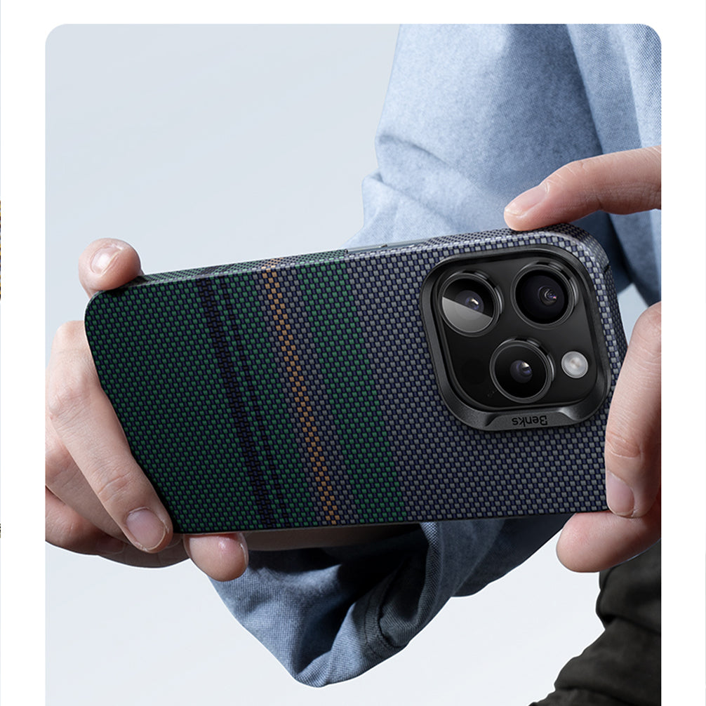 Benks Aurora ArmorAir Case built with Kevlar® for iPhone 15 Series