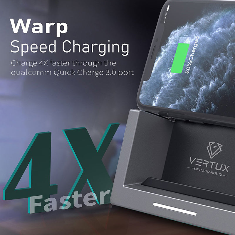 Vertux VertuCharge-Qi 15W Pro-Gaming Wireless Charging Station