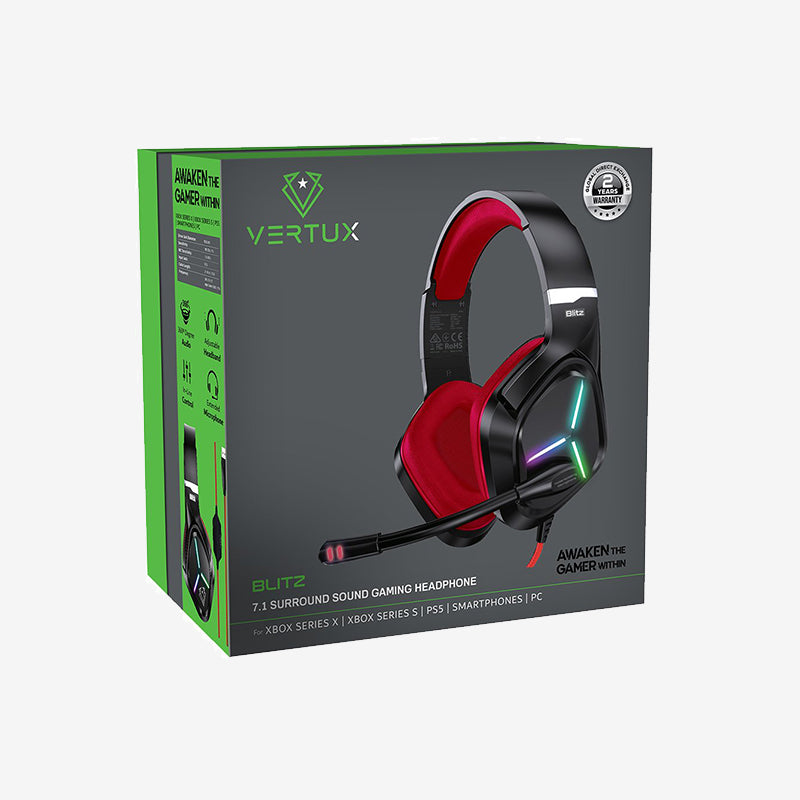 Vertux Blitz 7.1 Surround Sound Gaming Headphone