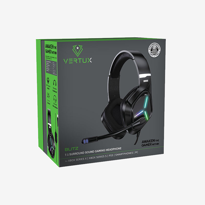 Vertux Blitz 7.1 Surround Sound Gaming Headphone