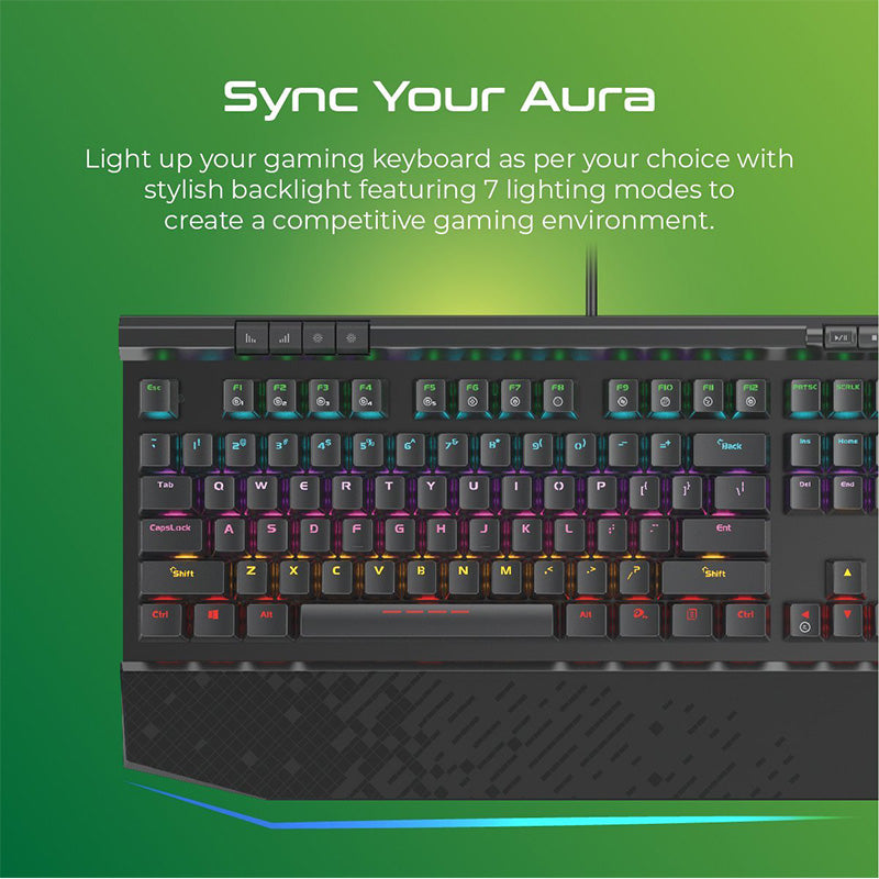 Vertux Tungsten Hyper Action Mechanical Gaming Keyboard