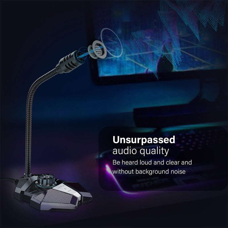 Vertux Condor High Sensitivity Omni-Directional Gaming Microphone With Volume Control