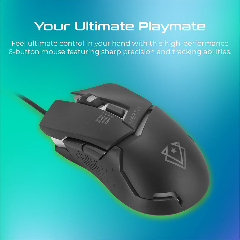 Vertux Dominator Quick Response Ergonomic Gaming Mouse