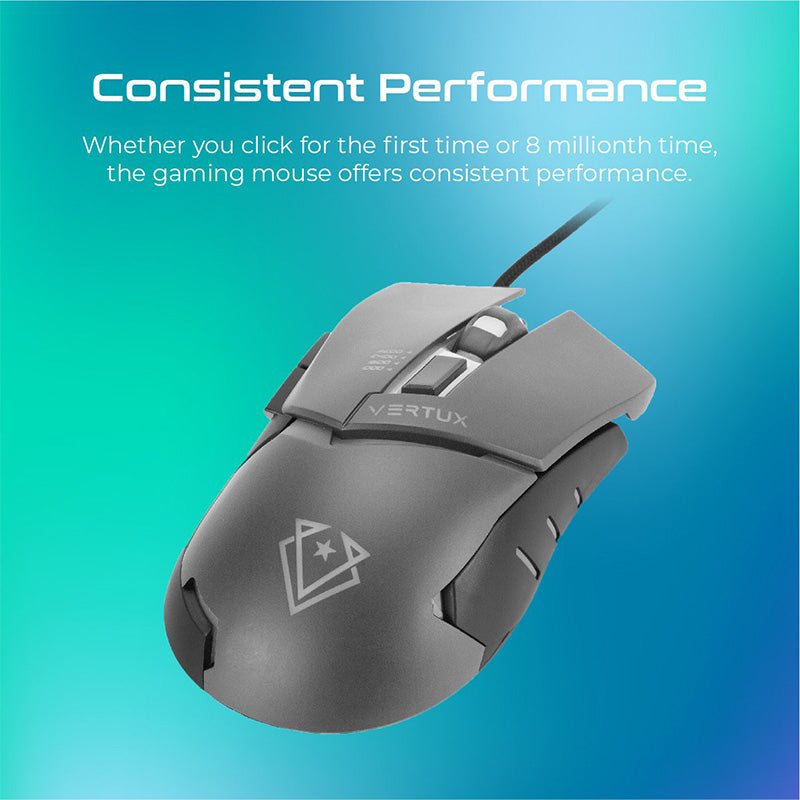 Vertux Dominator Quick Response Ergonomic Gaming Mouse
