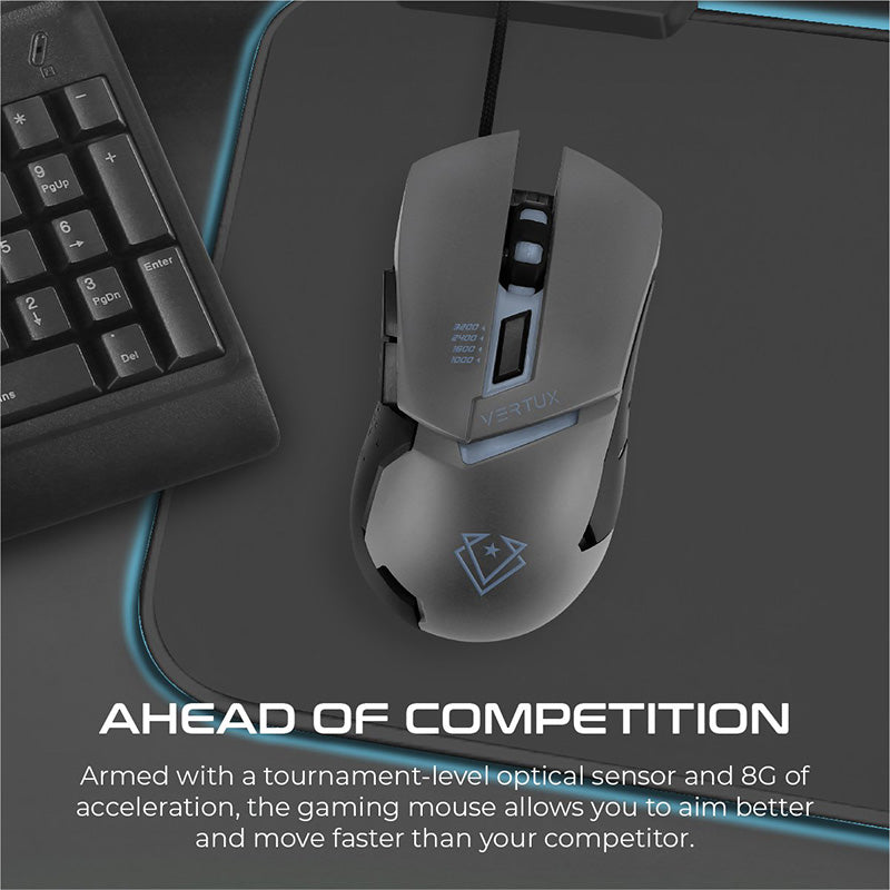 Vertux Dominator Quick Response Ergonomic Gaming Mouse