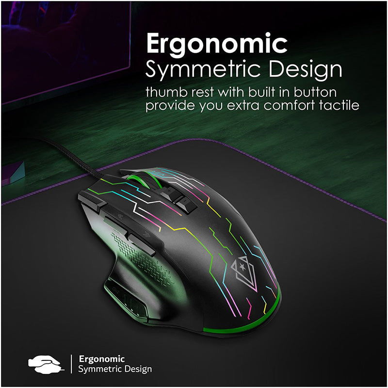 Vertux Kryptonite Quick Performance Wired Gaming Mouse