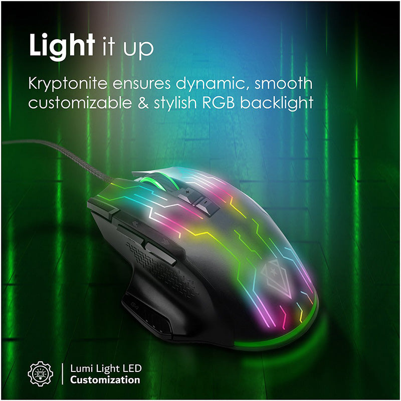 Vertux Kryptonite Quick Performance Wired Gaming Mouse