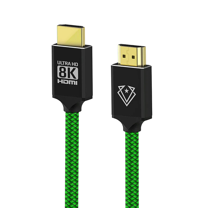 VERTUX 8K NYLON BRAIDED HDMI 2.1 CABLE 1.5M LENGTH BLACK