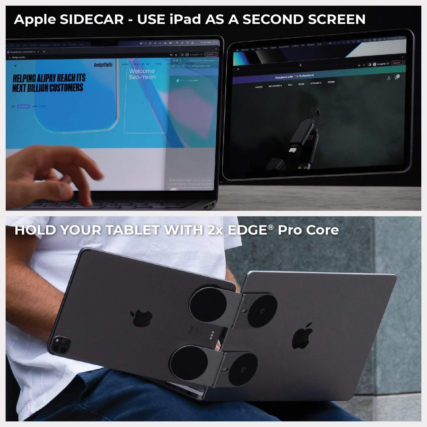 EDGE® Pro Full Kit - Gray - Productivity MagSafe modular kit for phones, tablets and laptops