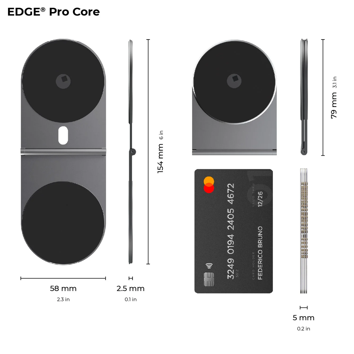 EDGE® Pro Full Kit - Gray - Productivity MagSafe modular kit for phones, tablets and laptops