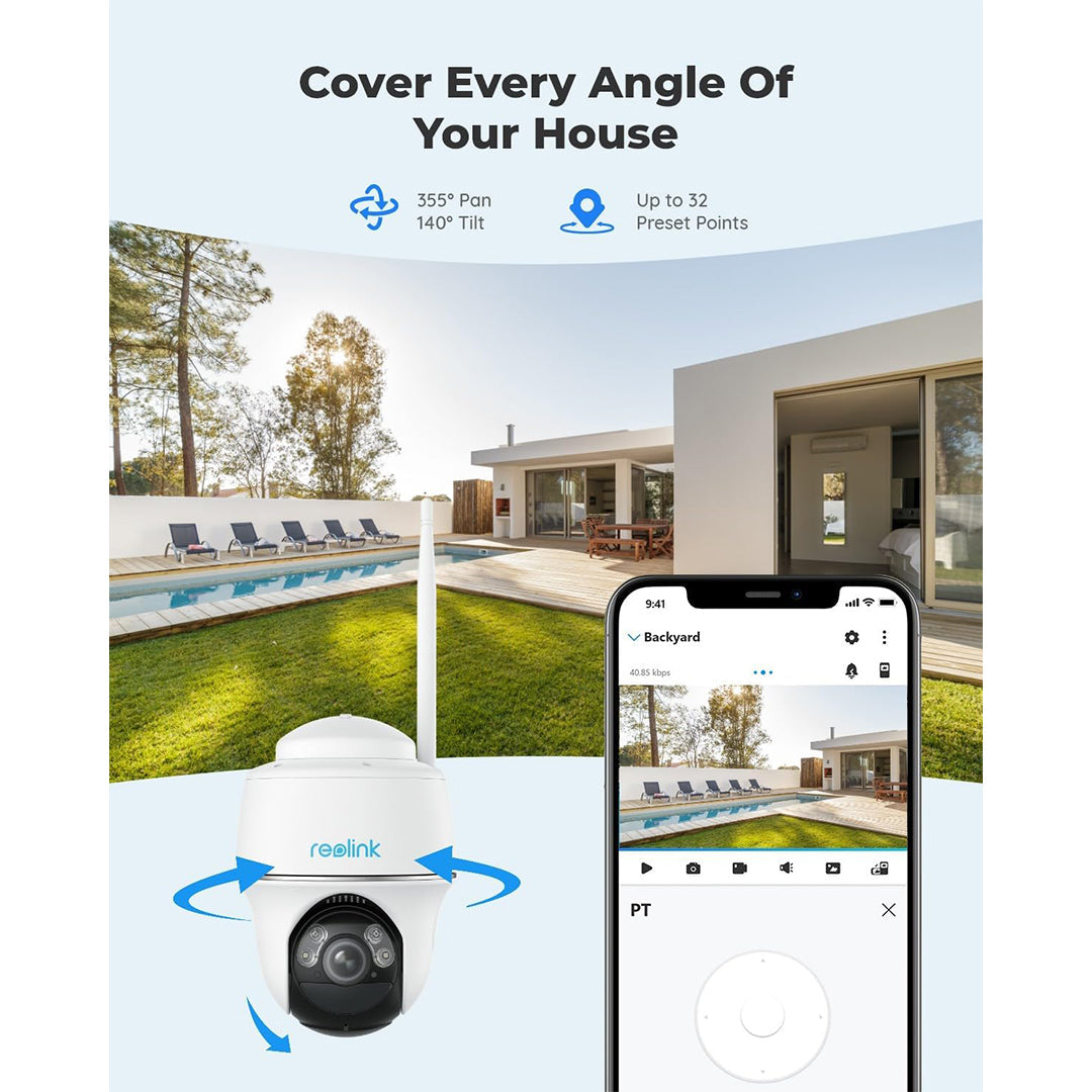 REOLINK ARGUS PT 5MP WHITE USB-C
