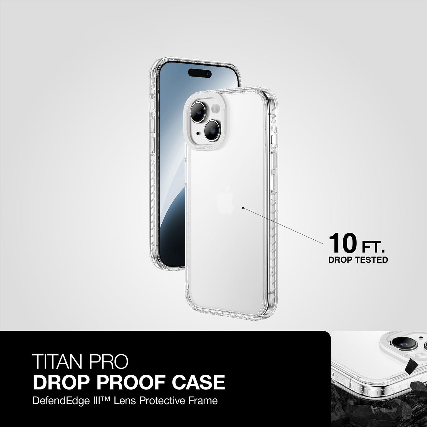 AMAZING THING TITAN PRO DROP PROOF CASE FOR IPHONE 15 6.1 & 6.7 2023
