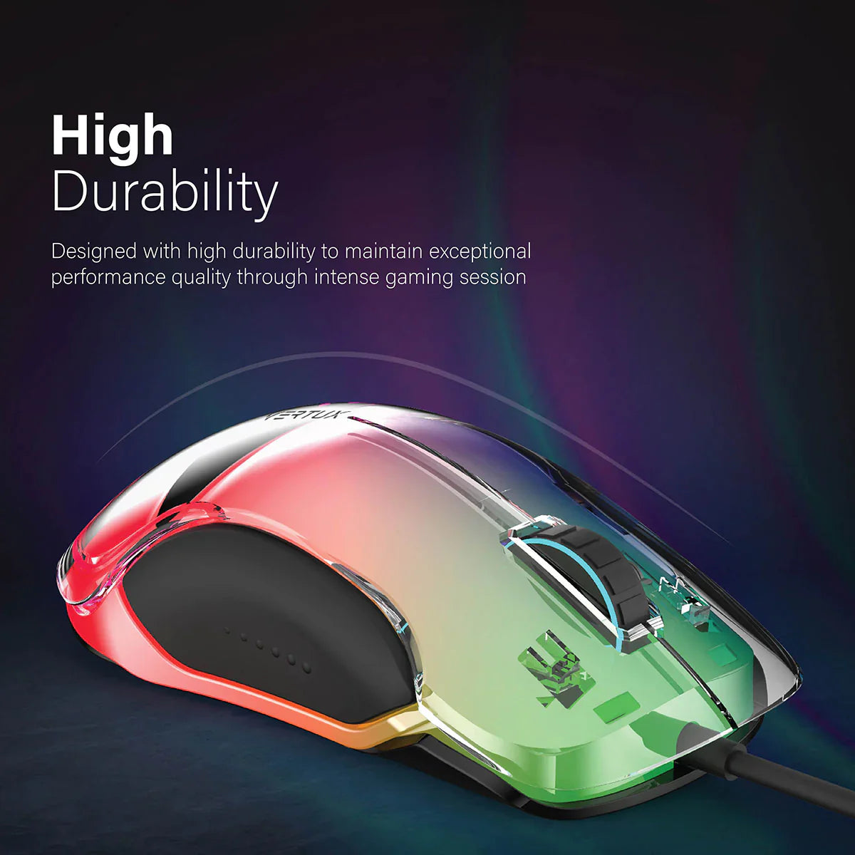 Vertux Phoenix Extreme Performance Professional Gaming LumiFlux Mouse