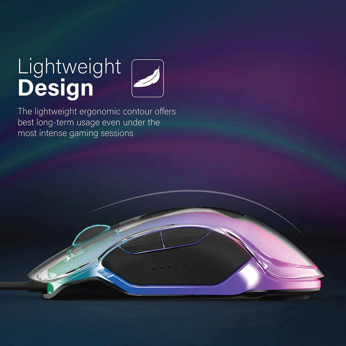 Vertux Phoenix Extreme Performance Professional Gaming LumiFlux Mouse