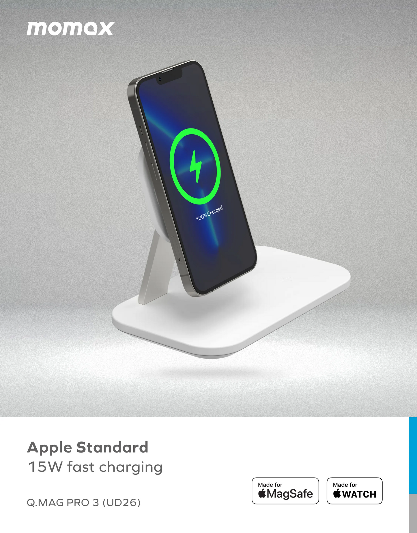 Momax Q.MAG PRO 3 3-in-1 Wireless Charger with MagSafe