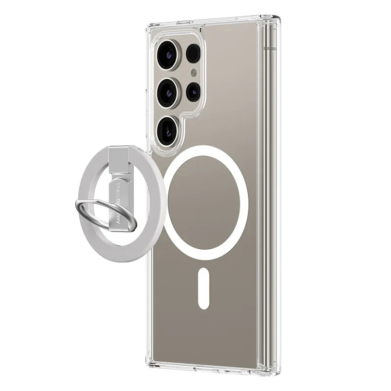 AMAZINGTHING MINIMAL GRIP RING SET CASE FOR SAMSUNG S24 ULTRA - GREY