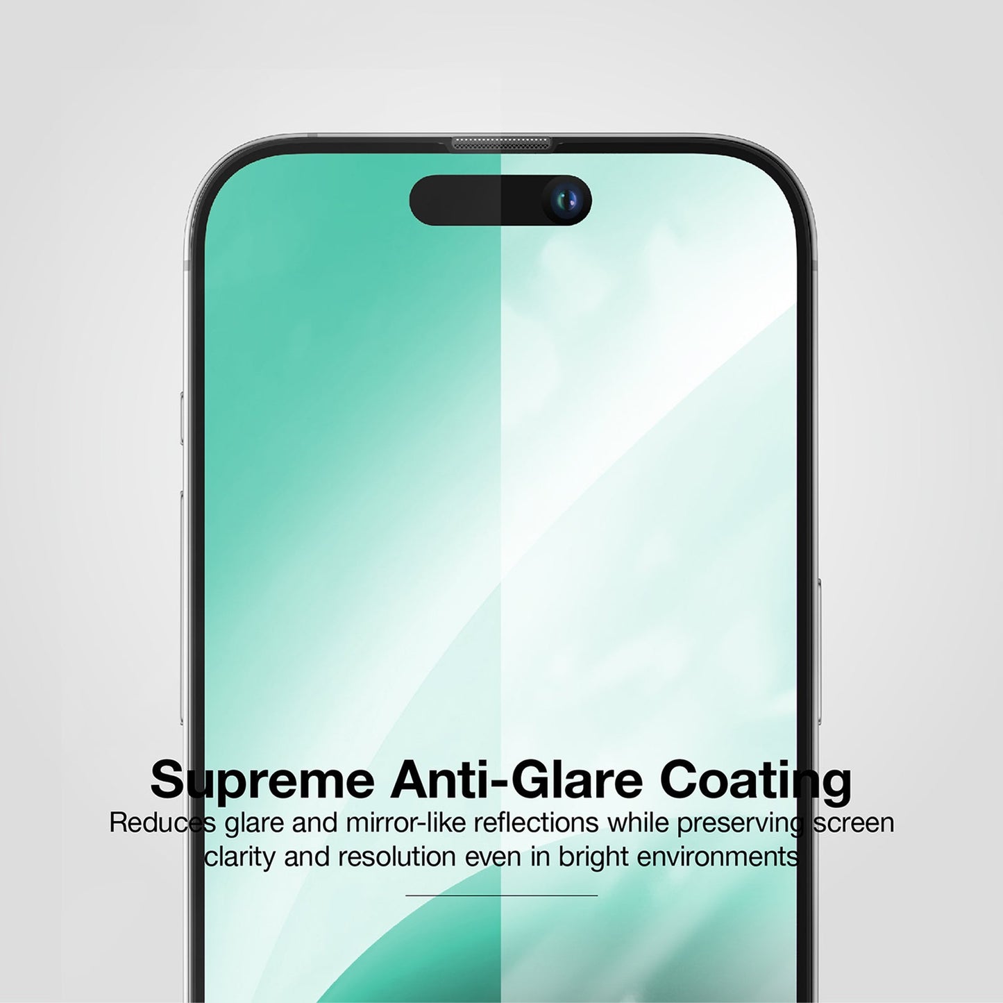 AMAZING THING IPHONE 15 Series 2023 2.75D FULLY COVERED DUST FILTER TITAN MATTE GLASS