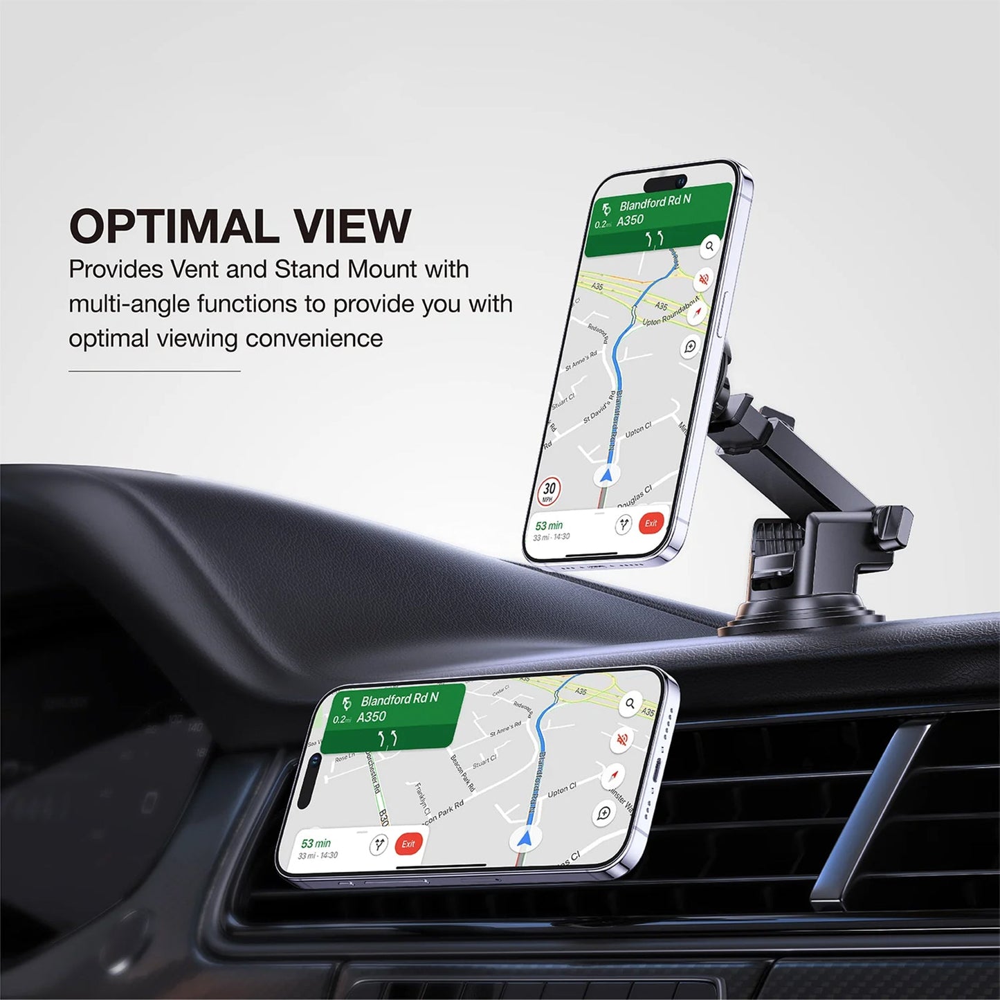 AMAZING THING THERMO-COOLING MAG 15W CAR MOUNT WITH 1.2M USB-C TO USB-C CABLE