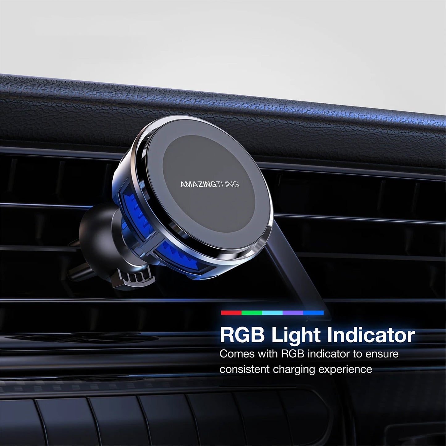 AMAZING THING THERMO-COOLING MAG 15W CAR MOUNT WITH 1.2M USB-C TO USB-C CABLE