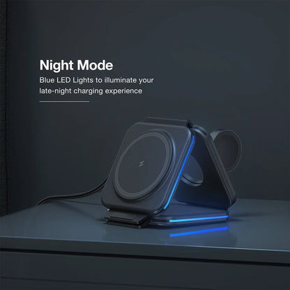AMAZING THING EXPLORER PRO 3IN1 PD 15W PORTABLE WIRELESS CHARGER WITH 1.2M USB-C TO USB-C CABLE