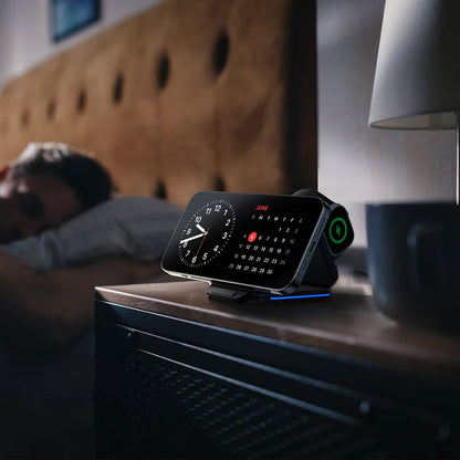 AMAZING THING EXPLORER PRO 3IN1 PD 15W PORTABLE WIRELESS CHARGER WITH 1.2M USB-C TO USB-C CABLE