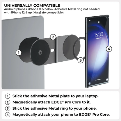EDGE® Pro Full Kit - Gray - Productivity MagSafe modular kit for phones, tablets and laptops