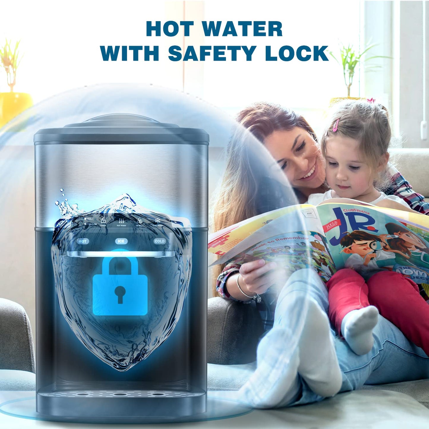 BOLT 2IN1 ICE MAKER & WATER DISPENSER - INSTANT HOT AND COLD WATER MAKER