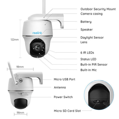 Reolink Argus PT (4MP&Dual WiFi) Security Camera