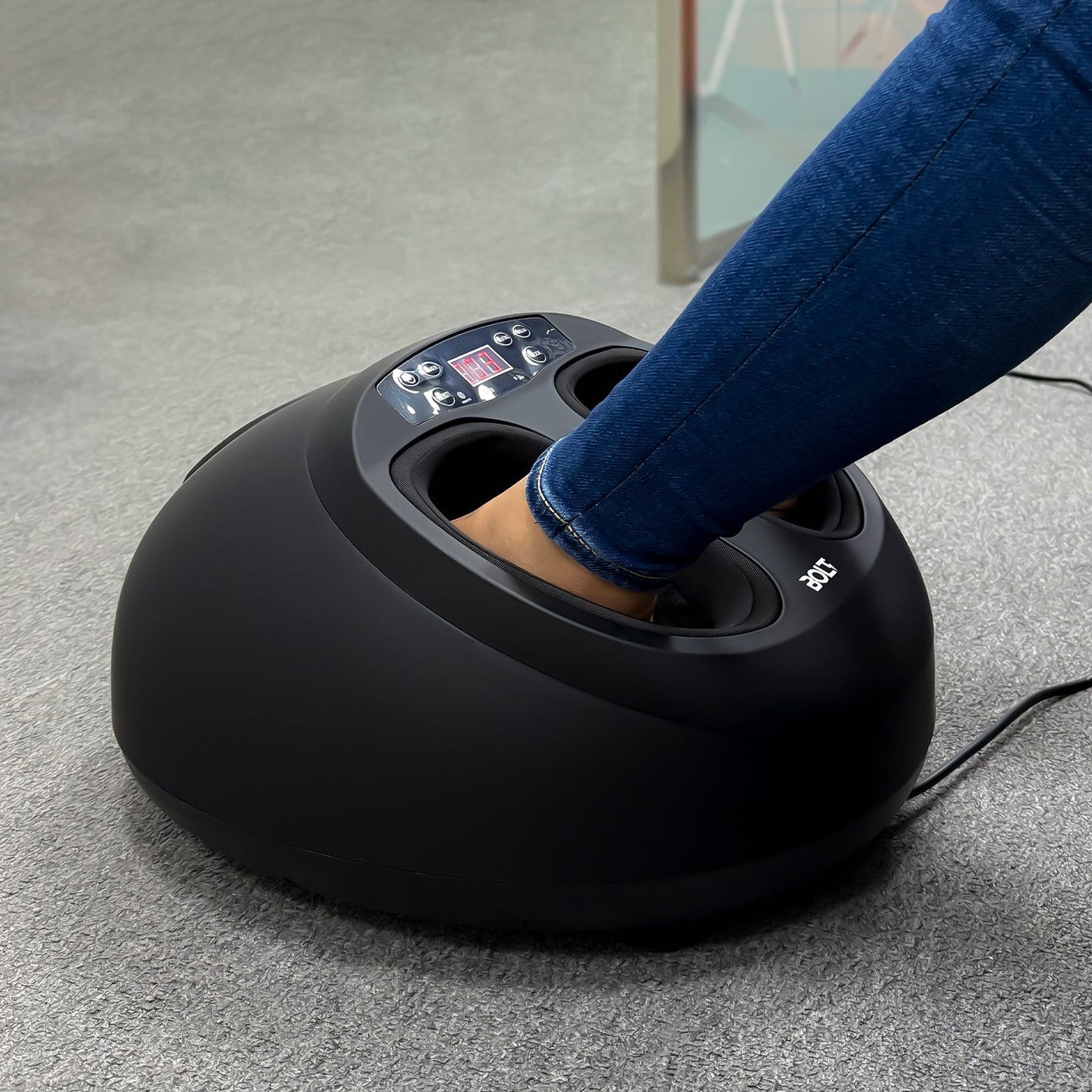 BOLT Portable Foot Massager with Heat, Deep-Kneading