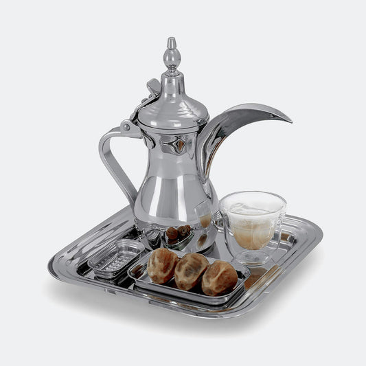 Deem Arabic Coffee Serving Set - Silver