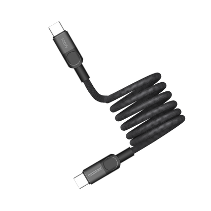 MOMAX MAG LINK 100W USB-C TO USB-C MAGNETIC CABLE 1M