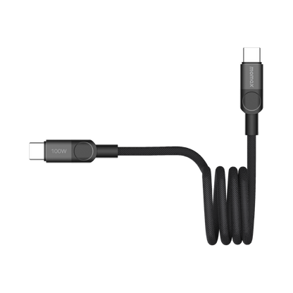 MOMAX MAG LINK 100W USB-C TO USB-C MAGNETIC CABLE 1M