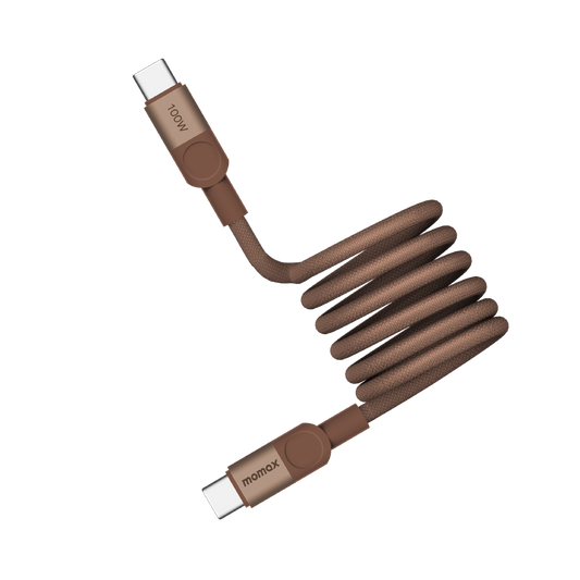 MOMAX MAG LINK 100W USB-C TO USB-C MAGNETIC CABLE 1M