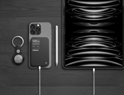MOMAX Q.MAG X2 20000mAh MAGSAFE WIRELESS POWER BANK