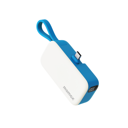 MOMAX 1-POWER MINI 5000mAh 3IN1 POWER BANK WITH USB-C PLUG
