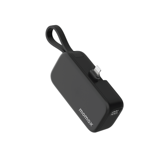 MOMAX 1-POWER MINI 5000mAh 3IN1 POWER BANK WITH LIGHTNING PLUG