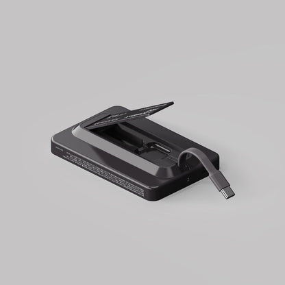 MOMAX 1-POWER X PRO 5000mAh MAGNETIC WIRELESS POWER BANK WITH STAND AND BUILT-IN USB-C CABLE