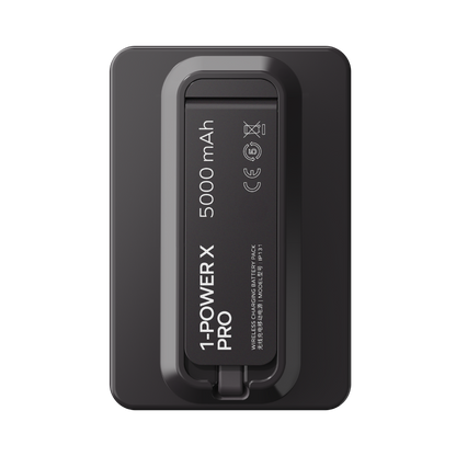 MOMAX 1-POWER X PRO 5000mAh MAGNETIC WIRELESS POWER BANK WITH STAND AND BUILT-IN USB-C CABLE