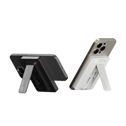 MOMAX 1-POWER X PRO 5000mAh MAGNETIC WIRELESS POWER BANK WITH STAND AND BUILT-IN USB-C CABLE