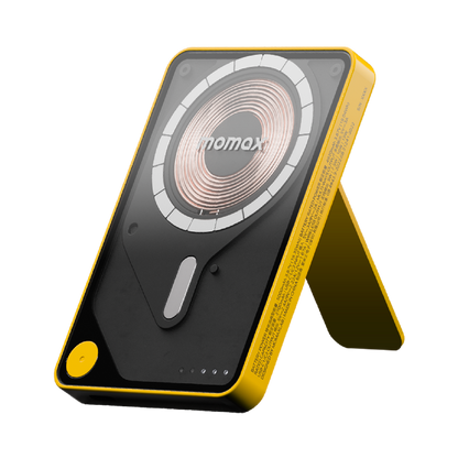 MOMAX 1-POWER X PRO 5000mAh MAGNETIC WIRELESS POWER BANK WITH STAND AND BUILT-IN USB-C CABLE