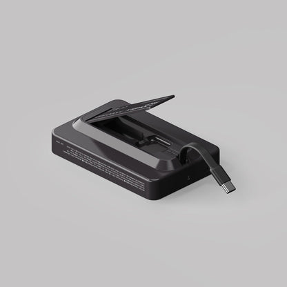 MOMAX 1-POWER X PRO+ 10000mAh MAGNETIC WIRELESS POWER BANK WITH STAND AND BUILT-IN USB-C CABLE