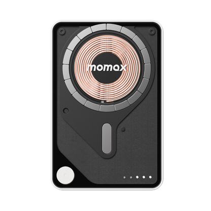 MOMAX 1-POWER X PRO+ 10000mAh MAGNETIC WIRELESS POWER BANK WITH STAND AND BUILT-IN USB-C CABLE
