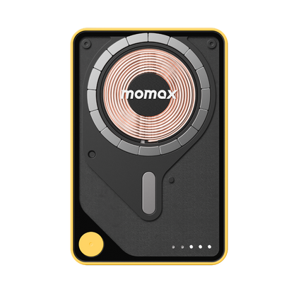 MOMAX 1-POWER X PRO+ 10000mAh MAGNETIC WIRELESS POWER BANK WITH STAND AND BUILT-IN USB-C CABLE
