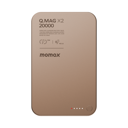 MOMAX Q.MAG X2 20000mAh GEN2 MAGSAFE WIRELESS POWER BANK