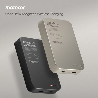 MOMAX Q.MAG X2 20000mAh GEN2 MAGSAFE WIRELESS POWER BANK